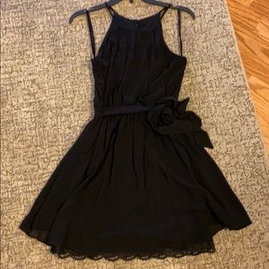 Black High-Neck Dress